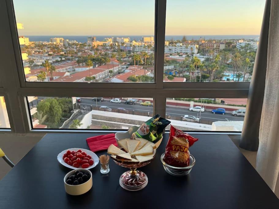 Traumhafte Wohnung Mit Panoramablick Und Pool Playa del Inglés Extérieur photo