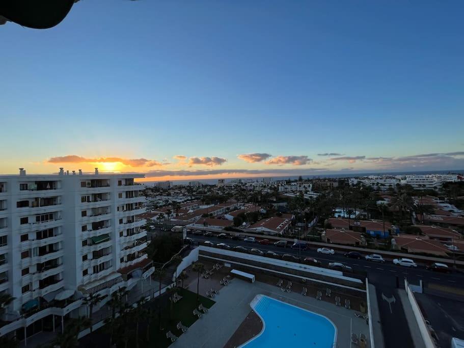 Traumhafte Wohnung Mit Panoramablick Und Pool Playa del Inglés Extérieur photo
